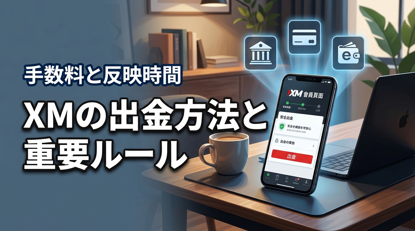 【2026年】XMの出金方法と重要ルール！手数料や反映時間を知って賢く引き出す